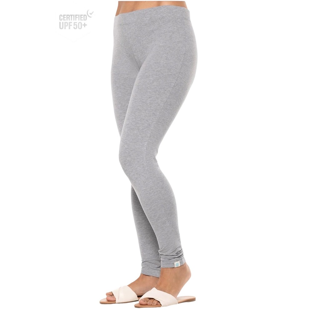 Coolibar Monterey Summer Leggings Grey UPF 50+ Sun Protection XL 01313